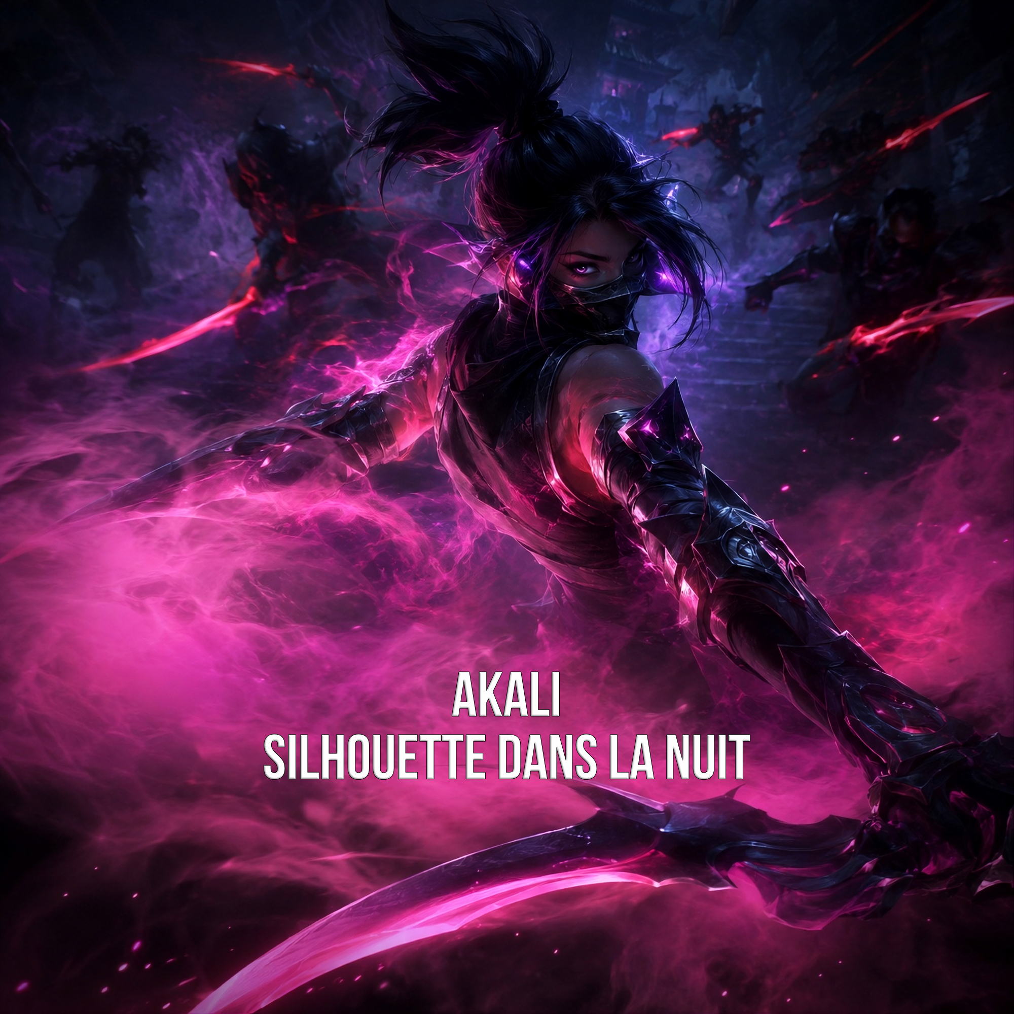 Akali - silhouette dans la nuit